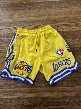 Los Angeles Lakers Yellow & Purple Basketball Shorts (Pro Line)